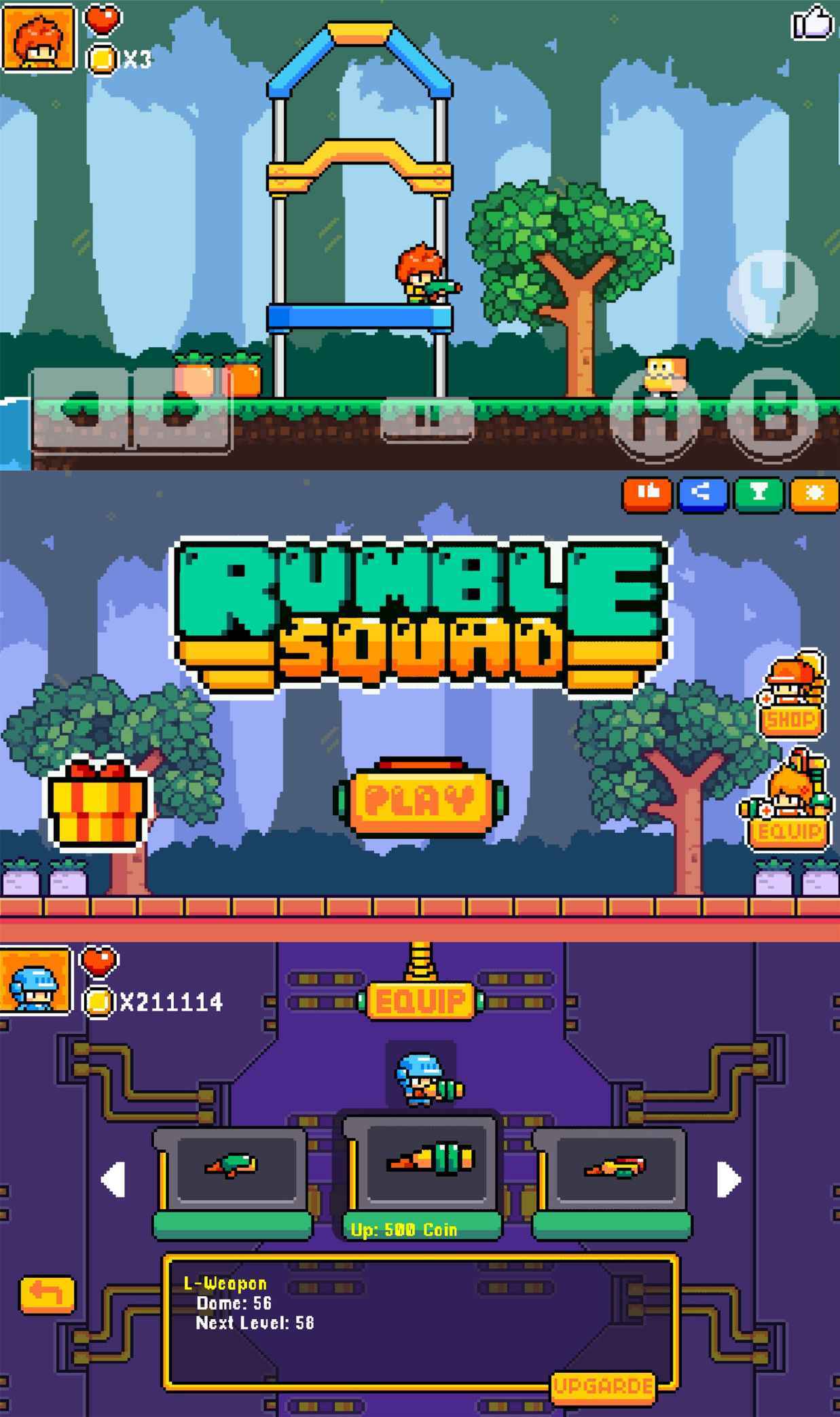 2D娱乐闯关游戏 轰隆小队-网亿资源平台