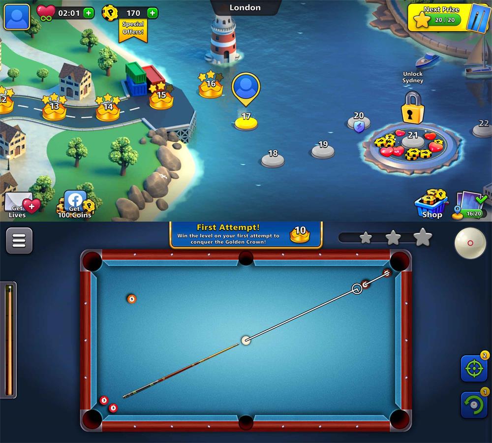 休闲闯关游戏 8球台球技巧-网亿资源平台