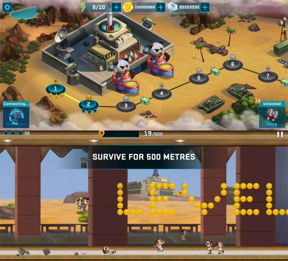 经典闯关游戏 疯狂喷气机-网亿资源平台