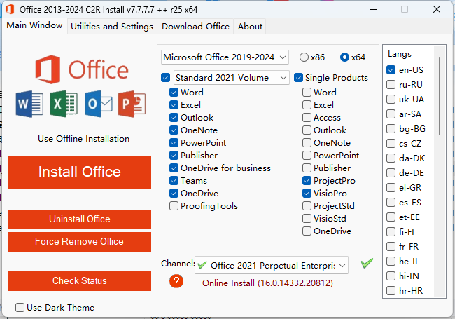 Office 2013-2024 C2R Install-网亿资源平台
