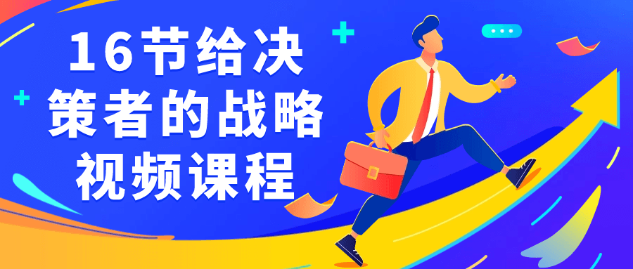 16节给决策者的战略视频课程-网亿资源平台