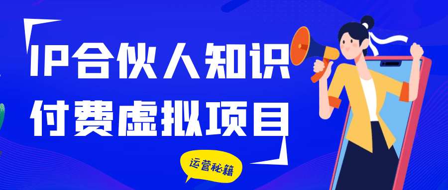 IP合伙人知识付费虚拟项目-网亿资源平台