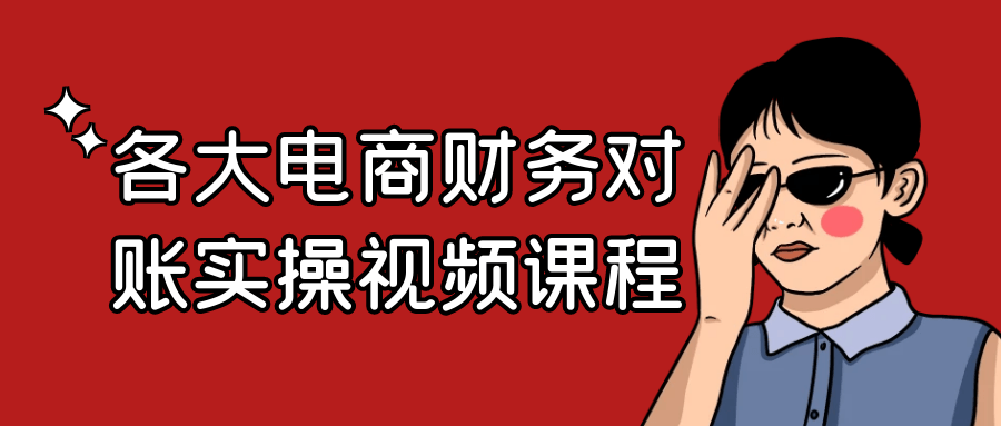 各大电商财务对账实操视频课程-网亿资源平台