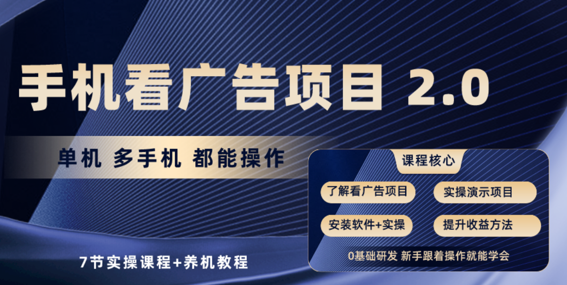 (10237期)手机看广告项目2.0,单机收益30+,提现秒到账可矩阵操作-邪修侠 - 演示