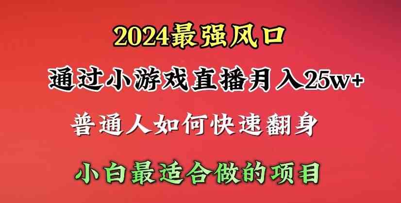 （10020期）2024年最强风口，通过小游戏直播月入25w+单日收益5000+小白最适合做的项目-邪修侠 - 演示