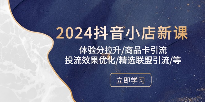 (10206期)2024抖音小店新课,体验分拉升/商品卡引流/投流效果优化/精选联盟引流/等-邪修侠 - 演示