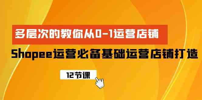 (9993期)Shopee-运营必备基础运营店铺打造,多层次的教你从0-1运营店铺-邪修侠