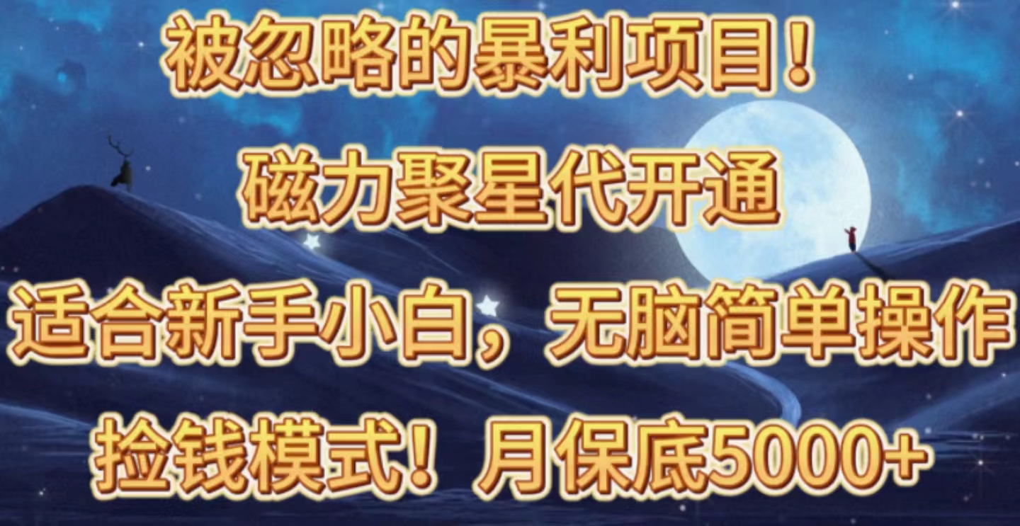 （10245期）被忽略的暴利项目！磁力聚星代开通捡钱模式，轻松月入五六千-邪修侠 - 学院