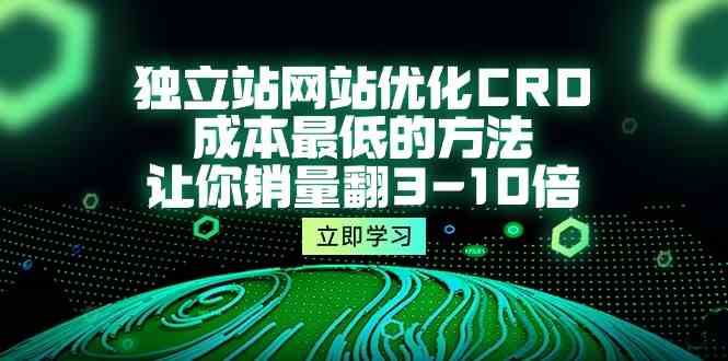 （10173期）独立站网站优化CRO，成本最低的方法，让你销量翻3-10倍（5节课）-邪修侠 - 演示