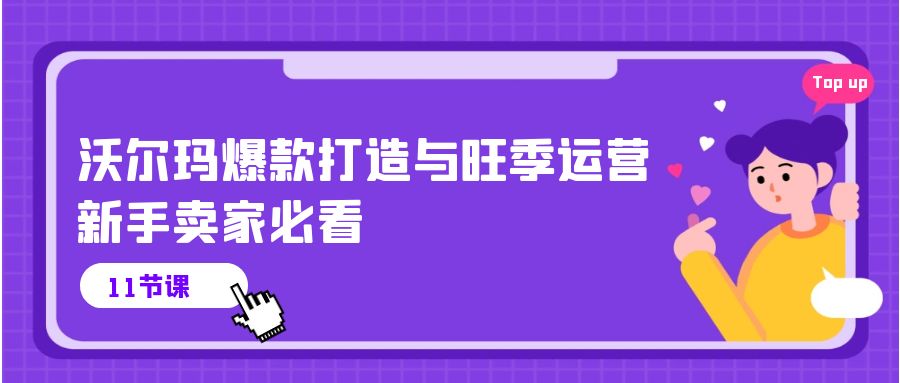 （10660期）沃尔玛 爆款打造与旺季运营，新手卖家必看（11节视频课）-邪修侠 - 演示