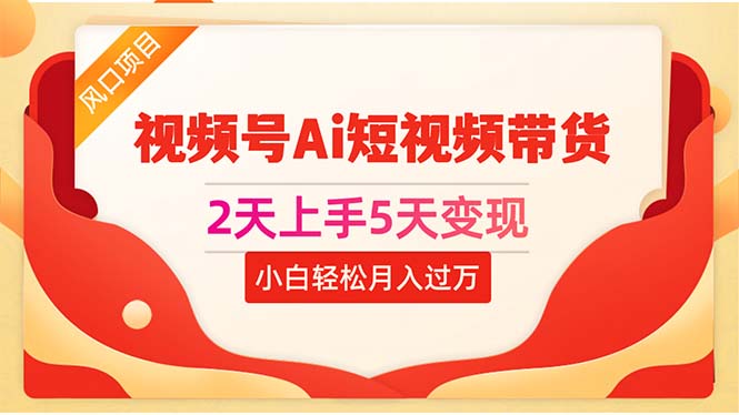 （10807期）2天上手5天变现视频号Ai短视频带货0粉丝0基础小白轻松月入过万-邪修侠 - 演示