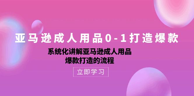 （10493期）亚马逊成人用品0-1打造爆款：系统化讲解亚马逊成人用品爆款打造的流程-邪修侠 - 演示