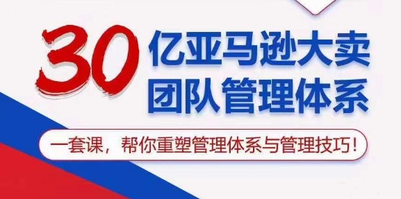 （10622期）30亿 亚马逊 大卖团队管理体系，一套课，帮你重塑管理体系与管理技巧-邪修侠 - 演示