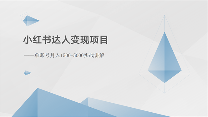 （10720期）小红书达人变现项目：单账号月入1500-3000实战讲解-邪修侠 - 演示