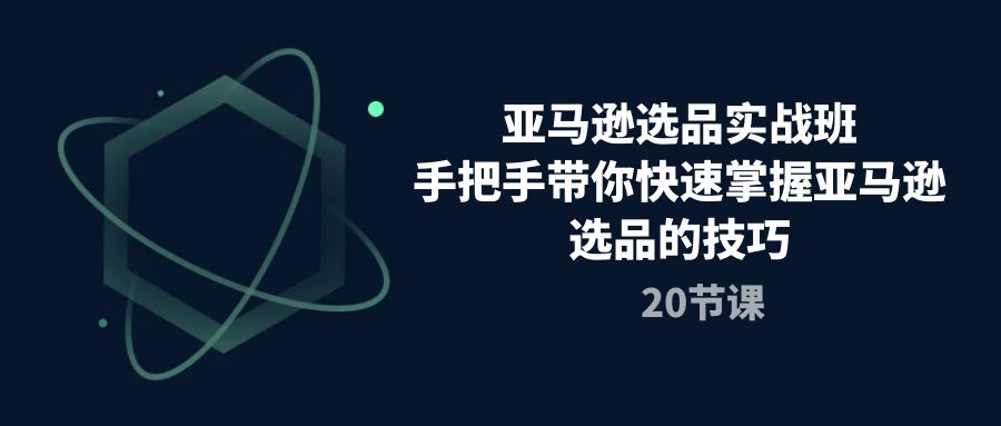 （10533期）亚马逊选品实战班，手把手带你快速掌握亚马逊选品的技巧（20节课）-邪修侠 - 演示