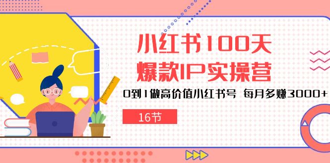 （10490期）小红书100天-爆款IP实操营，0到1做高价值小红书号 每月多赚3000+（16节）-邪修侠 - 演示