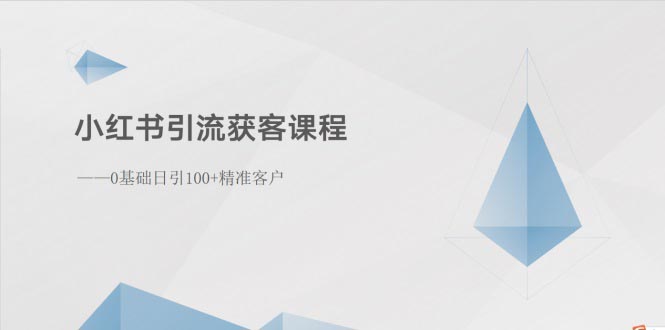 (10698期)小红书引流获客课程:0基础日引100+精准客户-邪修侠 - 演示