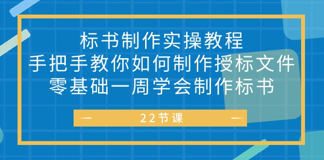 （10581期）标书 制作实战教程，手把手教你如何制作授标文件，零基础一周学会制作标书-邪修侠 - 演示