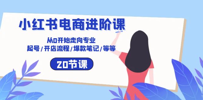 (10492期)小红书电商进阶课:从0开始走向专业 起号/开店流程/爆款笔记/等等(20节)-邪修侠 - 演示