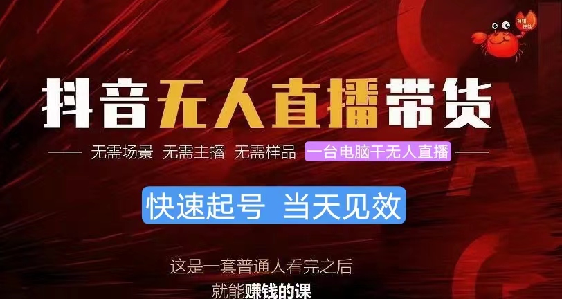 （10480期）抖音无人直播带货，小白就可以轻松上手，真正实现月入过万的项目-邪修侠 - 演示