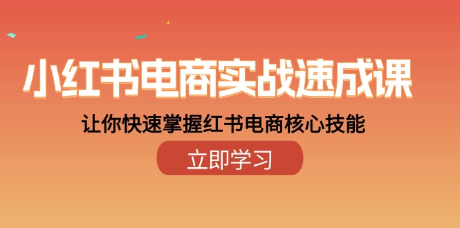 (10384期)小红书电商实战速成课,让你快速掌握红书电商核心技能(28课)-邪修侠 - 演示