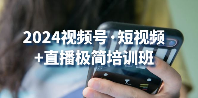(10797期)2024视频号·短视频+直播极简培训班:抓住视频号风口,流量红利-邪修侠