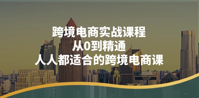 (11183期)跨境电商实战课程:从0到精通,人人都适合的跨境电商课(14节课)-邪修侠