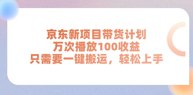 (11300期)京东新项目带货计划,万次播放100收益,只需要一键搬运,轻松上手-邪修侠 - 演示