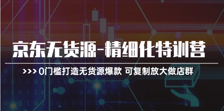 (11303期)京东无货源-精细化特训营,0门槛打造无货源爆款 可复制放大做店群-邪修侠 - 演示