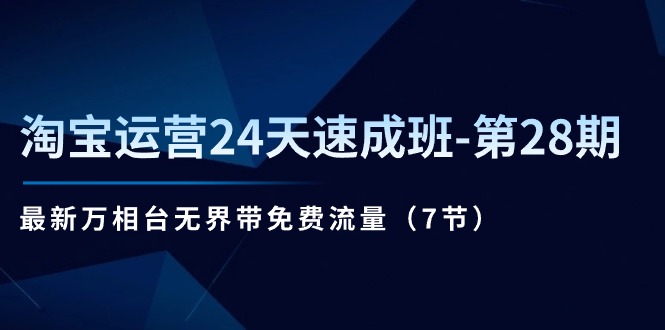 (11182期)淘宝运营24天速成班-第28期:最新万相台无界带免费流量(7节)-邪修侠 - 演示