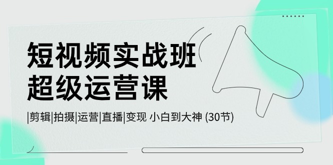 (10836期)短视频实战班-超级运营课,|剪辑|拍摄|运营|直播|变现 小白到大神 (30节)-邪修侠 - 演示