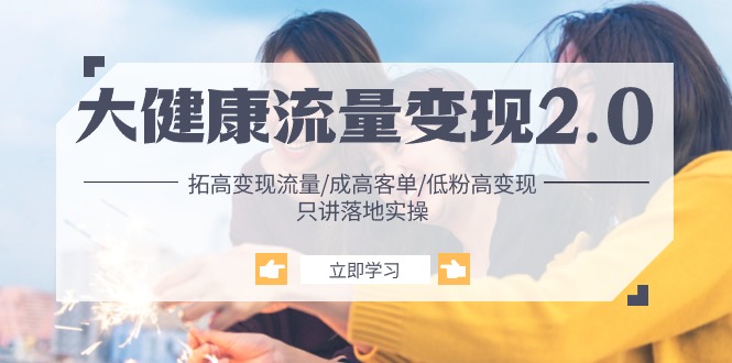 （10871期）大健康 流量 变现2.0：拓高变现 流量/成高客单/低粉高变现/只讲落地实战-邪修侠 - 演示