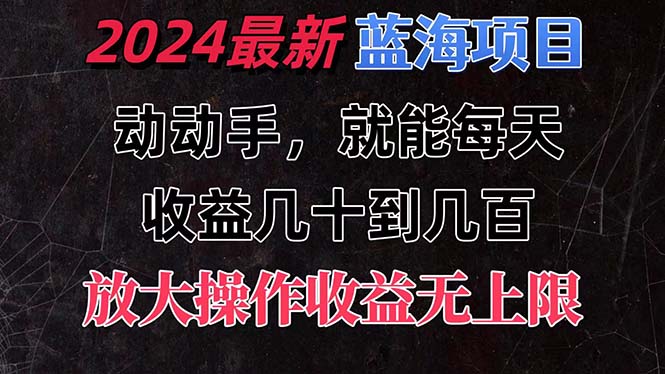 （11470期）有手就行的2024全新蓝海项目，每天1小时收益几十到几百，可放大操作收…-邪修侠 - 演示