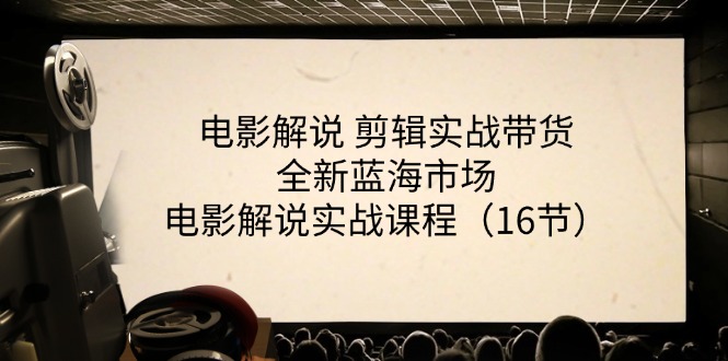 （11367期）电影解说 剪辑实战带货全新蓝海市场，电影解说实战课程（16节）-邪修侠 - 演示