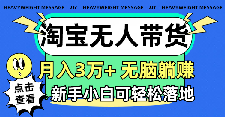 (11574期)淘宝无人带货3.0高收益玩法,月入3万+,无脑躺赚,新手小白可落地实操-邪修侠 - 演示