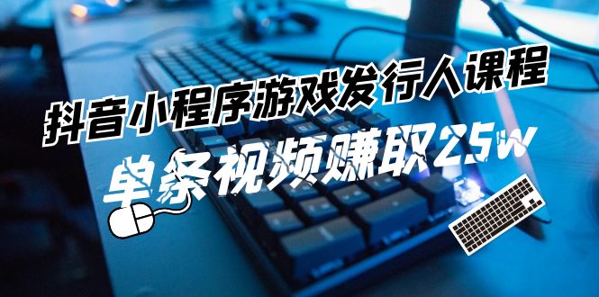 （11766期）抖音小程序-游戏发行人课程：带你玩转游戏任务变现，单条视频赚取25w-邪修侠 - 演示