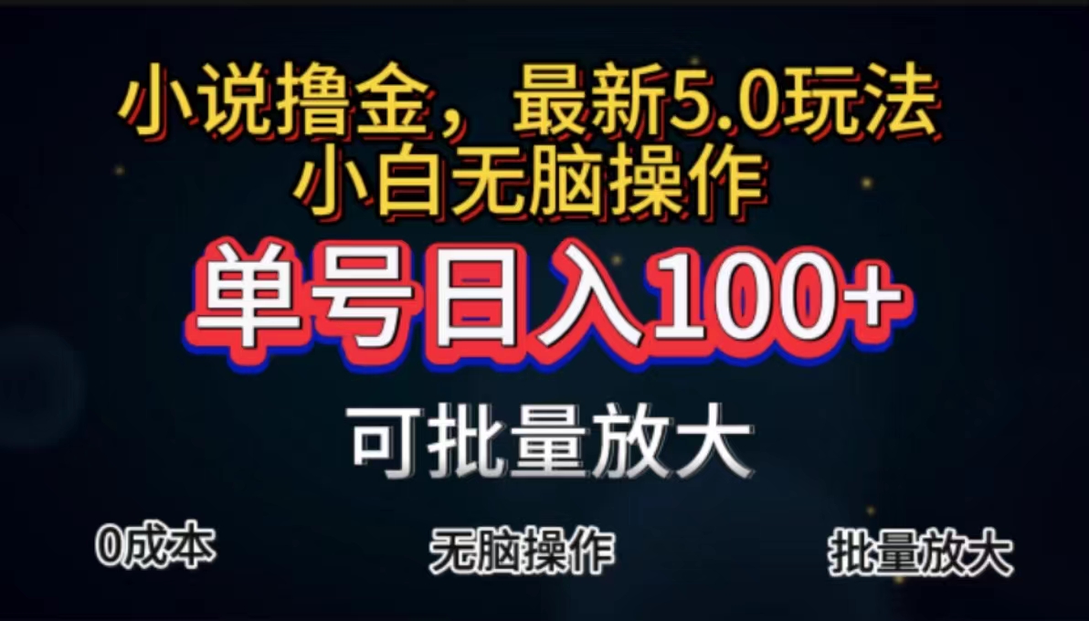 (11651期)全自动小说撸金,单号日入100+小白轻松上手,无脑操作-邪修侠 - 演示