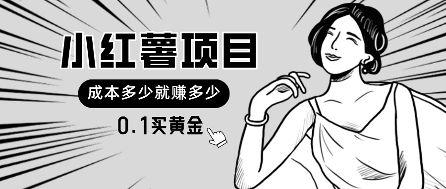 （11504期）小红薯暴力项目，0.1买黄金。操作简单，日入无上限，可无限扩大。-邪修侠 - 演示