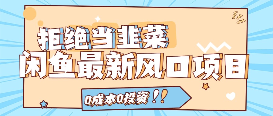 (11781期)闲鱼最新风口项目,0成本0投资,当日出单,日入1000+-邪修侠 - 演示