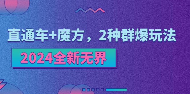 （11479期）2024全新无界：直通车+魔方，2种群爆玩法-邪修侠 - 演示