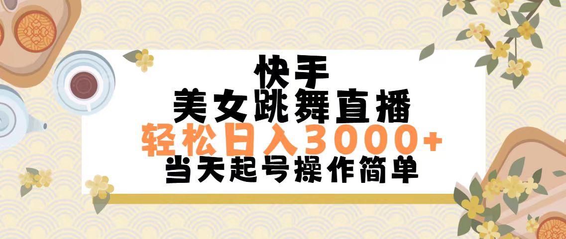(11565期)快手美女跳舞直播,轻松日入3000+简单无脑-邪修侠 - 演示