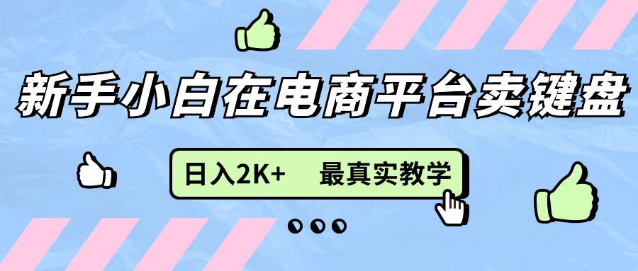 （11610期）新手小白在电商平台卖键盘，日入2K+最真实教学-邪修侠 - 演示