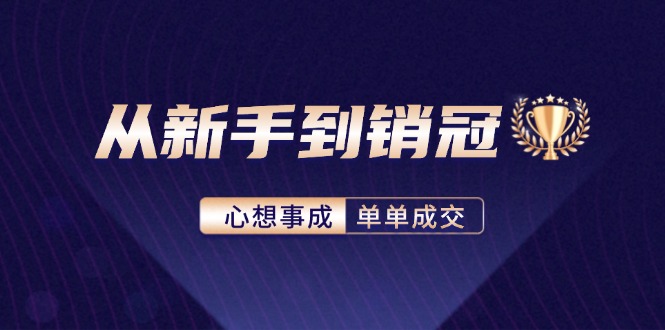 （12383期）从新手到销冠：精通客户心理学，揭秘销冠背后的成交秘籍-网亿资源平台