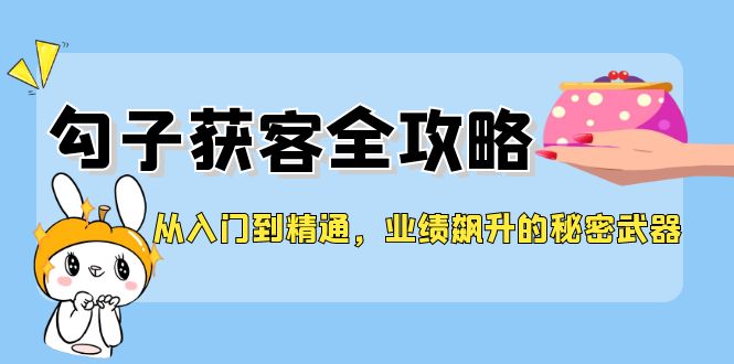 （12247期）从入门到精通，勾子获客全攻略，业绩飙升的秘密武器-网亿资源平台