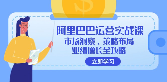 （12385期）阿里巴巴运营实战课：市场洞察、策略布局、业绩增长全攻略-网亿资源平台