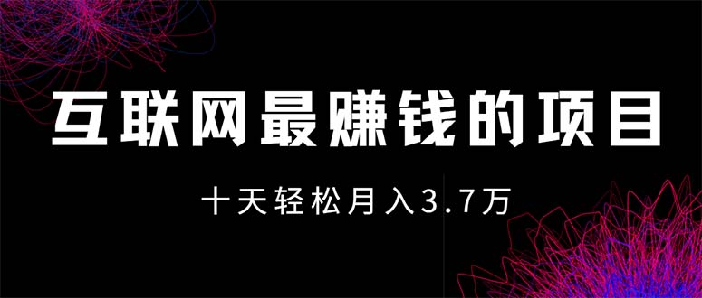 （12396期）互联网最赚钱的项目没有之一，轻松月入7万+，团队最新项目-网亿资源平台