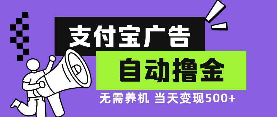 （13101期）支付宝广告全自动撸金，无需养机，当天落地500+-网亿资源平台