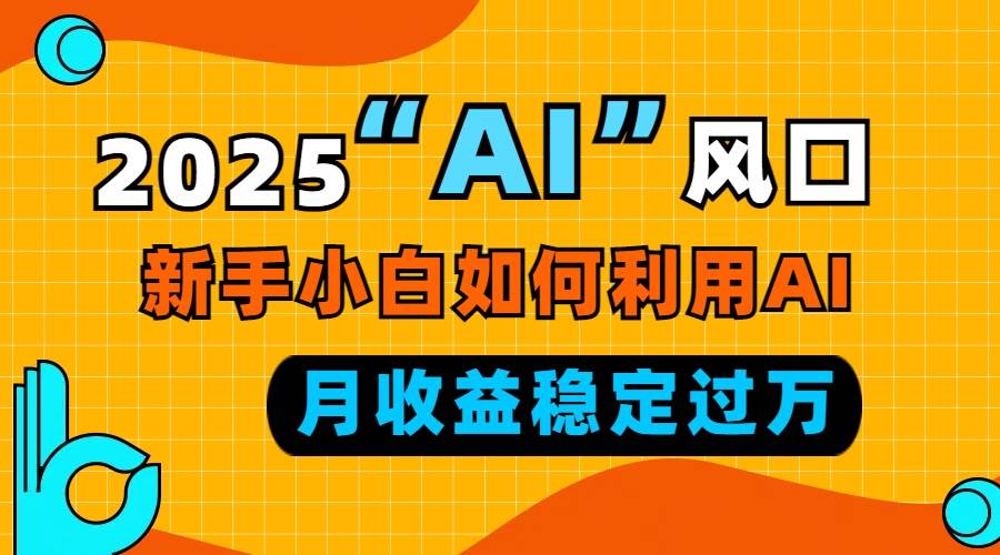 (13821期)2025“ AI ”风口,新手小白如何利用ai,每月收益稳定过万-皓哥创业笔记