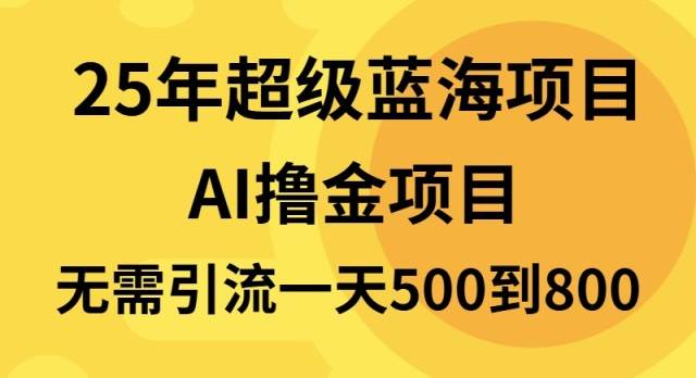 (13746期)25年超级蓝海项目一天800+,半搬砖项目,不需要引流-皓哥创业笔记