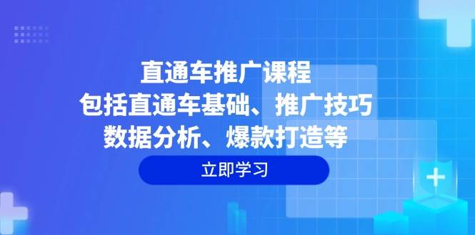 （14001期）直通车推广课程：包括直通车基础、推广技巧、数据分析、爆款打造等-皓哥创业笔记